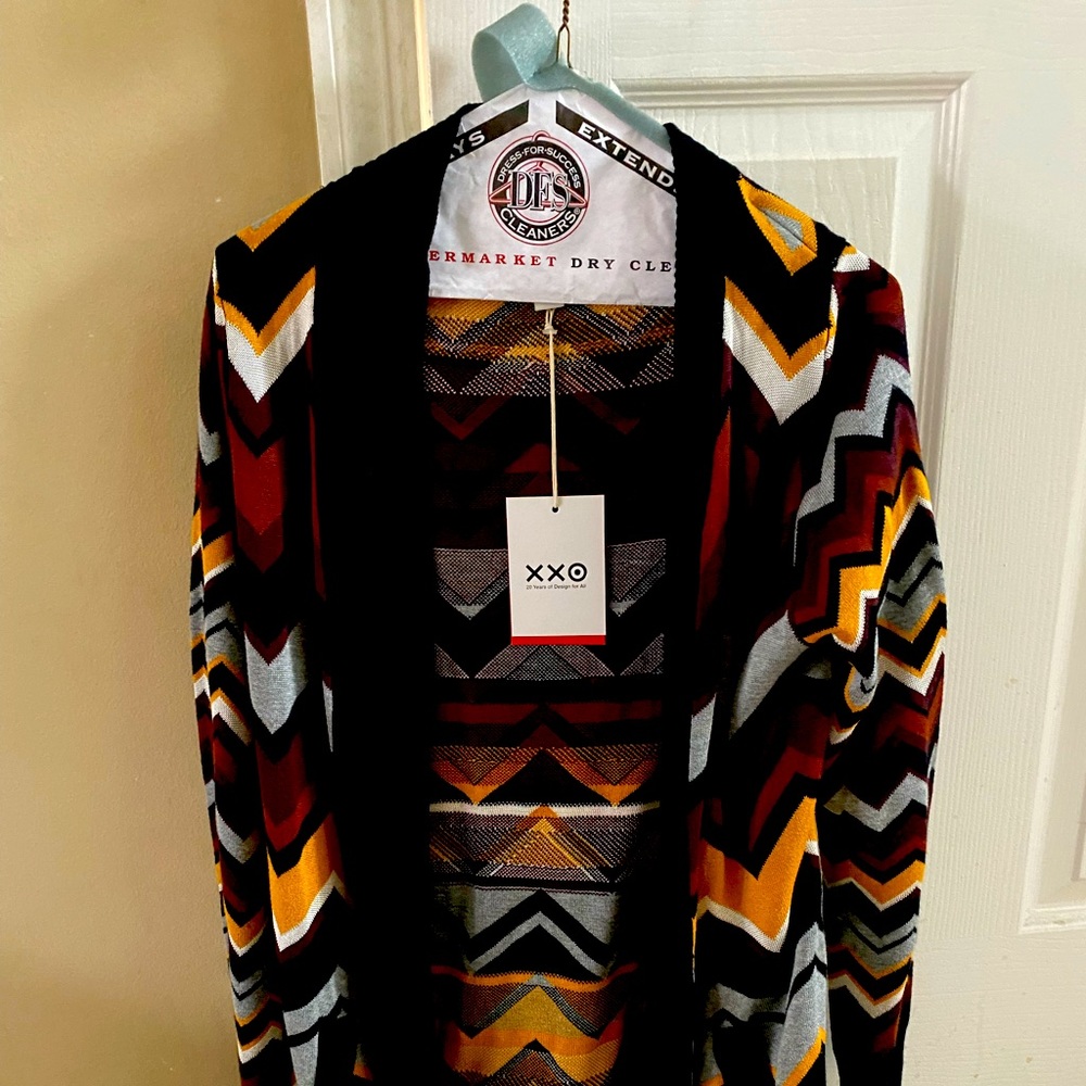 Missoni for Target- beautiful multi color chevron cardigan. BNWT.